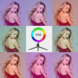 10" Selfie Ring Light with Tripod Stand and Phone Holder Camera Ringlight for Photography,YouTube,Makeup,Live Stream,Video Shooting with iPhone Android