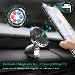 Magnetic Phone Mount for Car Dashboard, RAVPower Magnetic Phone Car Mount S10, Compatible with iPhone 11 Pro XS Max XR X 8 7 Plus Galaxy S20 S9, Note 10, LG G8 Thinq, Pixel 3 XL