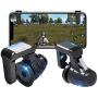 OUYAWEI Consumer Electronics PUBG Mobile Phone Game Trigger Fire Button Gamepad Controller Six Fingers Linkage Gaming Joystick Aim Key Shooter Handle + Game Button