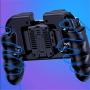 Boliaman Mobile Game Controller for PUBG Mobile Controller Mobile Game Trigger Joystick Gamepad for 4-6.5" iOS & Android Phone
