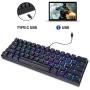 MOTOSPEED CK61 60% Mechanical Keyboard Portable 61 Keys RGB LED Backlit Type-C USB Wired Office/Gaming Keyboard for Mac, Android, Windows（Kailh Box Switch）