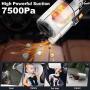 Car Vacuum, CHERYLON Portable Car Vacuum Cleaner High Power 150W/7500Pa for Car Interior Cleaning with Wet or Dry for Men/Women, 14.7 Ft Corded