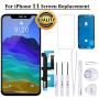 VANYUST for iPhone 11 Screen Replacement, LCD Display Touch Screen Digitizer Assembly with Waterproof Frame Adhesive,Sticker Screen Protector and Repair Tools for iPhone 11 6.1 inch