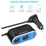 Quick Charge 3.0 Car Charger, AUOPLUS 96W 2 Socket Cigarette Lighter Power Adapter 12V/24V DC Outlet Splitter 5.4A Dual USB Ports for iPhone Android Samsung GPS Dash Cam