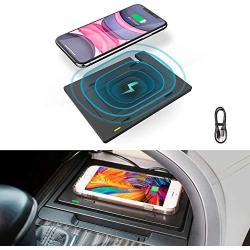 CarQiWireless Wireless Charging Pad for Toyota Camry Accessories, Wireless Charger Anti-Slip 3 Coils Console Center for Any Qi Enable Phone, for 2018 2019 2020 2021 Camry - Standard Charging