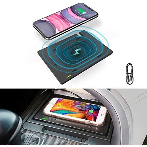 CarQiWireless Wireless Charging Pad for Toyota Camry Accessories, Wireless Charger Anti-Slip 3 Coils Console Center for Any Qi Enable Phone, for 2018 2019 2020 2021 Camry - Standard Charging