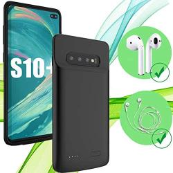 Beseller Samsung Galaxy S10 Plus Battery Case 5000mAh, External Battery Charger Rechargeable Battery Pack Protective Case for Galaxy S10 Plus(6.4 Inches)