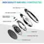 Phone Ring Holder Finger Kickstand, A-Maker 360° Rotation Metal Phone Ring Stand,Phone Ring Grip for Magnetic Car Mount Compatible with iPhone, Samsung Galaxy All Smartphone (Black)