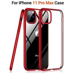 TORRAS iPhone 11 Pro Max Case, Ultra-Thin Slim Fit Soft Silicone TPU Cover Case Compatible with iPhone 11 Pro Max Case 6.5 inch (2019), Red