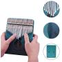 Thumb Piano 21 keys Portable Mahogany Body Finger Piano With Tune Hammer Instruction Book Accessory for Kids Adult Beginners Professional
