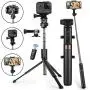 Selfie Stick Bluetooth, Newest Version Extendable Selfie Stick with Wireless Remote and Tripod for iPhone Xs MAX/XR/XS/X/iPhone 8/8 Plus/iPhone 6/Galaxy S9/S9 Plus/Note 8 Google, Huawei and More Selfie Stick Bluetooth, Newest Version Extendable Selfie Stick with Wireless Remote and Tripod for iPhone Xs MAX/XR/XS/X/iPhone 8/8 Plus/iPhone 6/Galaxy S9/S9 Plus/Note 8 Google, Huawei and More