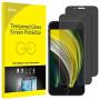 JETech Privacy Screen Protector for Apple iPhone SE 2nd Generation, iPhone 8 and iPhone 7, Anti-Spy Tempered Glass Film, 2-Pack