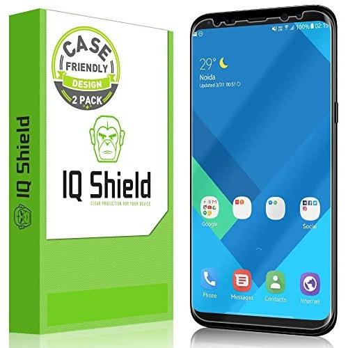 IQ Shield Screen Protector Compatible with Samsung Galaxy S8 (2-Pack)(Case Friendly)(Not Glass) Anti-Bubble Clear Film