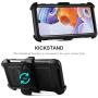 RioGree Phone Case for LG Stylo 6 with Belt Clip Screen Protector Kickstand Heavy Duty Durable for Women Men Girls Boys - Black