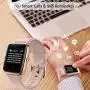 Lintelek Smart Watch, Full Touch Screen Smartwatch, 1.3 Inch Fitness Tracker with HR Monitor, Sleep Tracker, Stopwatch, IP68 Waterproof Fitness Watch Compatible with iOS, Android for Men, Women