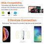 Link Dream Bluetooth Earpiece for Cell Phone Hands Free Wireless Headset Noise Cancelling Mic 24Hrs Talking 1440Hrs Standby Compatible with iPhone Samsung Android for Driver Trucker (White)