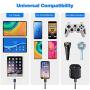 Magnetic Charging Cable, ANMONE 4-Pack(6ft/6ft/3ft/3ft) Magnetic Phone Charger with Type C Micro-USB and i-Product Cables 3 in 1 Nylon Braided Cord Compatible Smartphones and iProduct Devices