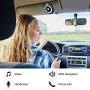 Bluetooth Car Speaker for Cell Phone, Aigital Wireless Speakerphone Motion AUTO Power ON Car Kit Receiver Sun Visor Music Player Adapter Built-in Microphone for Drive Talking - Black