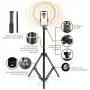 Ring Light 10" with Tripod Stand & Phone Holder for YouTube Video, Desktop Camera Led Ring Light for Streaming, Makeup, Selfie Photography Compatible with iPhone Android Ring Light 10" with Tripod Stand & Phone Holder for YouTube Video, Desktop Camera Led Ring Light for Streaming, Makeup, Selfie Photography Compatible with iPhone Android