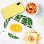 SURPHY Silicone Case for iPhone XR Case, Soft Liquid Silicone Shockproof Phone Case (with Microfiber Lining) Compatible with iPhone XR (2018) 6.1 inches (Yellow)