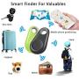 4 Pack Smart GPS Tracker Key Finder Locator Wireless Anti Lost Alarm Sensor Device for Kids Dogs Car Wallet Pets Cats Motorcycles Luggage Smart Phone Selfie Shutter APP Control Compatible iOS Android