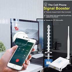 AWS 1700/2100Mhz Band 4 Cell Phone Signal Booster for Home T-Mobile MetroPCS AT&T Signal Booster 3G 4G 1700mhz Band 4 Cell Phone Booster Signal Amplifier Enhances Cell Reception Call/Data FUSTAR
