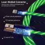 Light up iPhone Charger {MFI Apple Certified} AKAMOS 5ft LED iPhone Charger with Flowing led, USB to Lightning Cable with Quick Charge, Compatible with Phone11/11pro Max/XR/8/8Plus/7/6(Flowing Green)