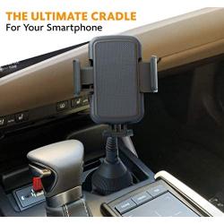 BESTRIX Cup Phone Holder For Car, Cup Holder Phone Mount, Phone Holder for Car Universal for iPhone 11 Pro Xs XS MAX XR X 8 7 6s Plus SE, Galaxy S10 5G S10 S10E S9, LG, Pixel, HTC And All Smartphones
