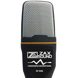 ZaxSound Professional Cardioid Condenser Microphone with Tripod Stand for PC, Laptop, iPhone, iPad, Android Phones, Tablets, Xbox and YouTube Recording, Black