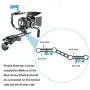 Neewer Film Movie Video Making System Kit for Canon Nikon Sony and Other DSLR Cameras Video Camcorders, includes: C-shaped Bracket,Handle Grip,15mm Rod,Matte Box,Follow Focus,Shoulder Rig (Blue+Black)