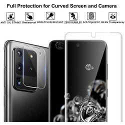 [6 Pack] Tamoria Galaxy S20 Ultra Screen Protector + Camera Protector TPU Film 4th Generation with Installation Kit Ultrasonic Fingerprint Compatible for Samsung Galaxy S20 Ultra 5G