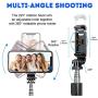 SYOSIN Bluetooth Selfie Stick Tripod, Extendable Aluminum Tripod Stand with Wireless Remote 360° Rotation Selfie Stick for iPhone 11/11 Pro Max/XS Max/XS/XR/X/8/7 Android Phone and Sports Camera GoPro