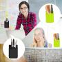 HUO ZAO Cell Phone Credit Card Holder, Silicone Phone Wallet with Adhesive Stick-on fits Apple iPhone iPad Samsung Galaxy Android Smartphones Table Refrigerator Door (Black Color - 10 Pack)
