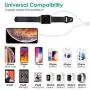 (Update Version) WORDIMA 2in1 Watch Charger Cable MFi Certified Magnetic Wireless Portable Charging Cable Compatible for iWatch Series 5/4/3/2/1/& iPhone 12/11/Pro/Max/XR/XS/XS Max/X/6-8(USB A/C Port) (Update Version) WORDIMA 2in1 Watch Charger Cable MFi Certified Magnetic Wireless Portable Charging Cable Compatible for iWatch Series 5/4/3/2/1/& iPhone 12/11/Pro/Max/XR/XS/XS Max/X/6-8(USB A/C Port)