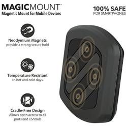 SCOSCHE MAGKIT MagicMount Universal Magnetic Mount Holder for Mobile Devices, Black (Pack of 2)