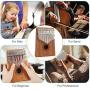 KMIKE 17 Keys Kalimba Thumb Piano Solid Mahogany Wood Finger Piano with Study Instruction and Tune Hammer for Kids Adult Beginners, Professionals - Perfect Christmas Gift