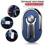 Phone Ring Holder - Sanp Three-in-one Multipurpose Mobile Phone Bracket Holder Stand 360 Degree Rotation & 90°Flip for Car Home, Multiple-Angle Car Phone Moun(Blue)