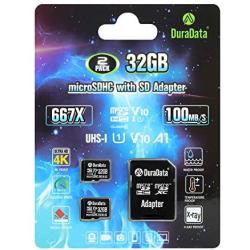 2-Pack TF Card 32GB Micro SD SDHC Card Plus Adapter (Amplim MicroSD Memory Card V10 A1 Class 10 UHS-I) 2X 32 GB Ultra High Speed 100MB/s 667X for Cell Phone Tablet GoPro Camera Fire Nintendo 3DS DJI