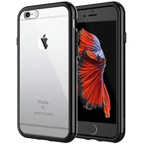 JETech Case for Apple iPhone 6 Plus and iPhone 6s Plus 5.5-Inch, Shock-Absorption Bumper Cover, Anti-Scratch Clear Back, Black JETech Case for Apple iPhone 6 Plus and iPhone 6s Plus 5.5-Inch, Shock-Absorption Bumper Cover, Anti-Scratch Clear Back, Black