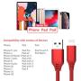 6M/20FT Long Phone Charger Cord, Lightning Cable Extra Long Nylon Braided USB Charging & Syncing Cable 2.4A Fast Charger Powerline Cable Compatible with iPhone Xs/XR/XS Max/X/7/7Plus/8/8Plus/6S/6SPlus