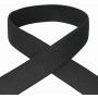 CISONE Knit Elastic 3/4 Inch Wide Black Heavy Stretch High Elasticity Knit Elastic Band 10 Yards