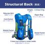 Azarxis Hydration Backpack Pack, 5.5L Running Vest for Women and Men - Fit for Marathon Trail Race