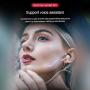 Wireless Earbuds Headset Bluetooth 5.0 TWS Noise Canceling Stereo Headphones for iPhone Android, Waterproof Touch Control Earphones with Charging Case (White)