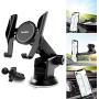 Car Phone Mount Dashboard Windshield Air Vent 3 in 1, iVoler Long Arm Car Phone Holder for Car Adjustable Strong Suction Cell Phone Car Mount for iPhone 11 Pro X XS Max XR Samsung Galaxy Note 10 S10