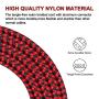 iPhone Charger, MFi Certified Lightning Cable 3Pack 10FT Extra Long Nylon Braided USB Charging & Syncing Cord Compatible iPhone Xs/Max/XR/X/8/8Plus/7/7Plus/6S/6S Plus/SE/iPad -BlackRed