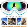 2 Pack Ski Goggles, Snowboard Adjustable UV 400 Protective Motorcycle Goggles Outdoor Sports Tactical Glasses Dust-Proof Combat Military Sunglasses for Kids, Boys, Girls, Youth, Men, Women