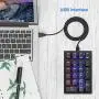 MOTOSPEED Mechanical Numeric Keypad USB Wired 21 Keys Mini Numpad Portable Keypad RGB Backlight Gaming Keypad Extended Layout for Cashier MOTOSPEED Mechanical Numeric Keypad USB Wired 21 Keys Mini Numpad Portable Keypad RGB Backlight Gaming Keypad Extended Layout for Cashier