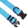 Mile High Life Dog Collar | Nylon with Reflective Three 3M Straps | Lime Green Hot Blue Pink Purple Red
