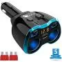 USB C Car Charger, Cigarette Lighter Splitter Adapter 2 Socket Type C Multi Power Outlet 12V/24V 80W DC with LED Voltmeter Switch 5.8A Dual USB Port for Mobile Cell Phone GPS Dash Cam USB C Car Charger, Cigarette Lighter Splitter Adapter 2 Socket Type C Multi Power Outlet 12V/24V 80W DC with LED Voltmeter Switch 5.8A Dual USB Port for Mobile Cell Phone GPS Dash Cam