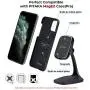 PITAKA New MagEZ Mount Qi Desktop Smartphone Charging Stand Magnetic Fast Wireless Charger Indoor Use Aramid Fiber Carbon Style 360° Rotatable Black (for PITAKA MagEZ Case only) PITAKA New MagEZ Mount Qi Desktop Smartphone Charging Stand Magnetic Fast Wireless Charger Indoor Use Aramid Fiber Carbon Style 360° Rotatable Black (for PITAKA MagEZ Case only)